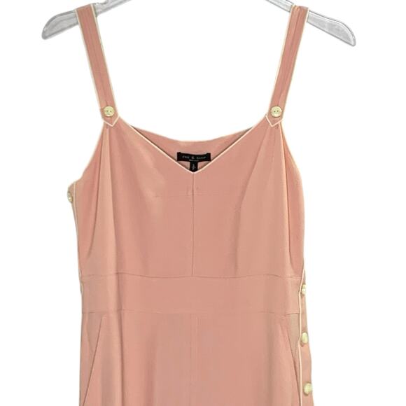 Rag & Bone S NEW Womens Tia Midi Sundress Pink Chic Vacation Essential - Picture 5 of 9